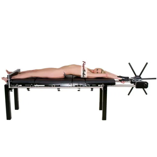 Bondage Streckbank Mit Spindel, Fusspranger Und Polster Für Bdsm & Fetisch | Dessou24.de