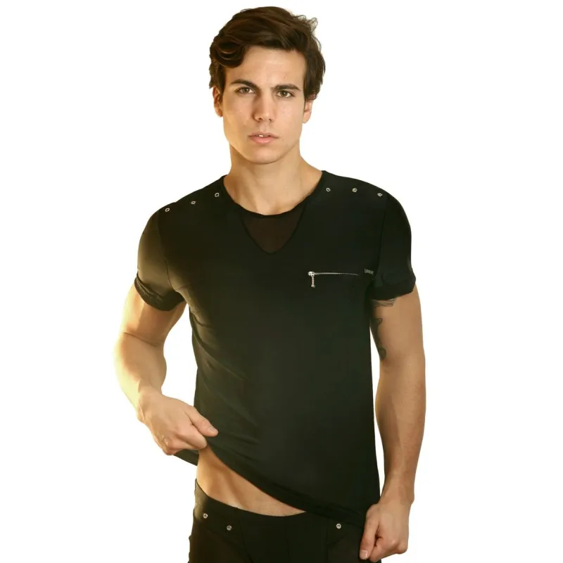 ♥ Schwarzes Herren T-Shirt Open Spirit von Look Me ♥ kaufen | Fesselliebe
