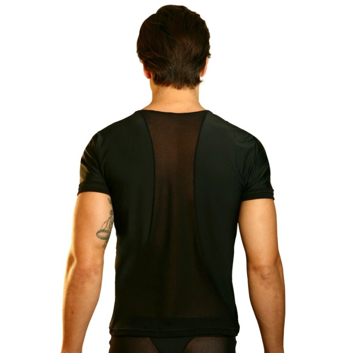 Schwarzes Herren T-Shirt Open Spirit von Look Me | Fesselliebe.de
