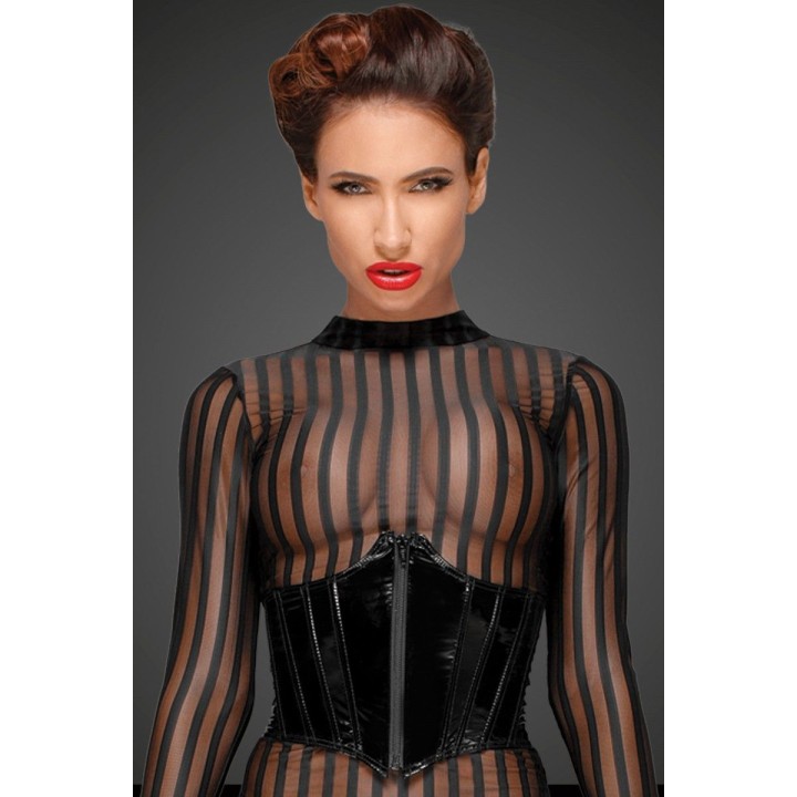 Klassisches Kleid aus Weichem und Elastischen Tüll F182 von Noir Handmade Decadence Collection | Fesselliebe.de