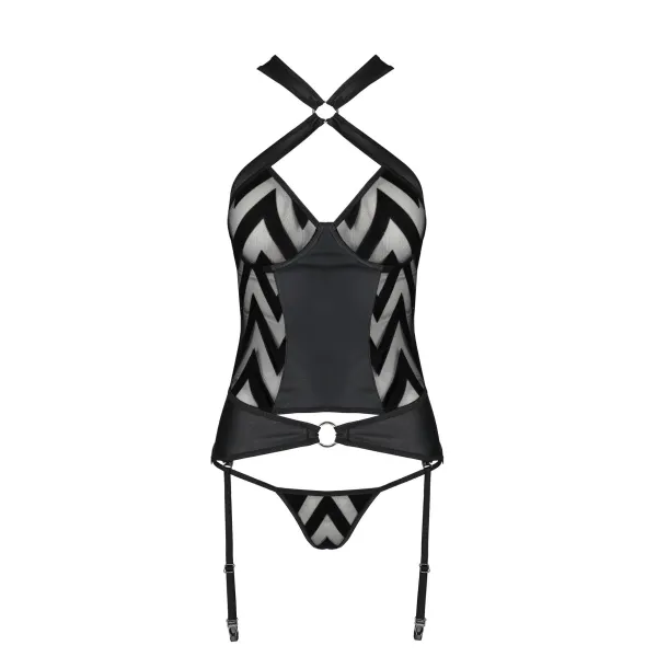 Hima Korsett & String Schwarz von Passion-Exklusiv | Fesselliebe.de