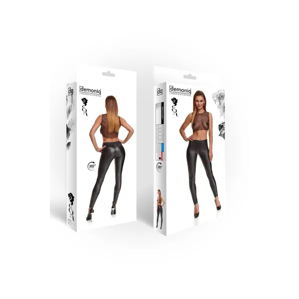 Schwarze Leggings Brgiulia001 von Demoniq Black Rose 2.0 Collection | Fesselliebe.de