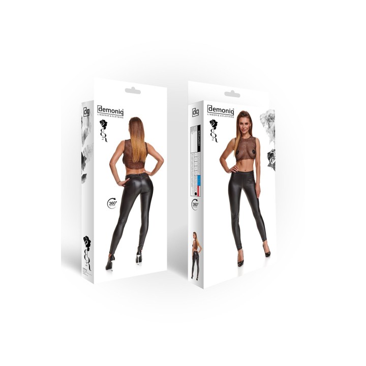 Schwarze Leggings Brgiulia001 von Demoniq Black Rose 2.0 Collection | Fesselliebe.de
