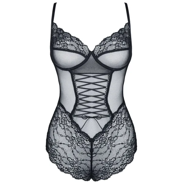 Schwarzer Body Carine von Demoniq Look At Me Collection | Fesselliebe.de