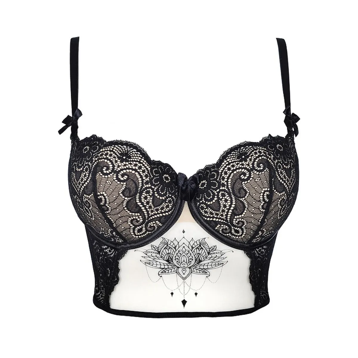 ♥ V-9031 Bustier Schwarz von Axami ♥ kaufen | Fesselliebe