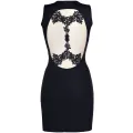 ♥ V-9209 Kleid Schwarz von Axami ♥